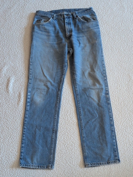 Lee Denim - Lee Distressed Destroyed 100% Cotton Mexico Made High Rise Straight Leg Jeans